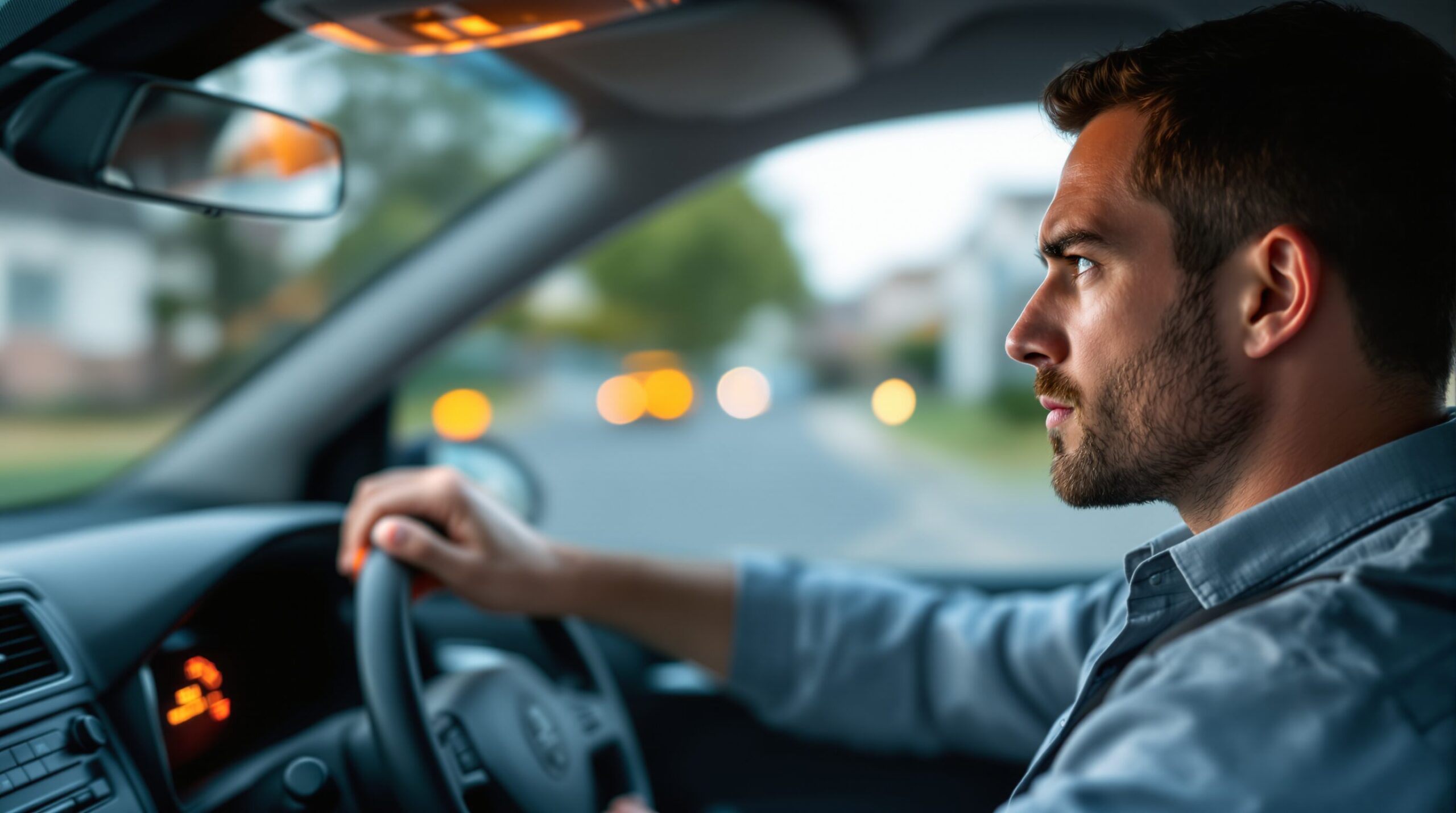 voyant orange voiture